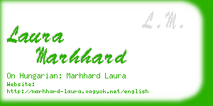 laura marhhard business card